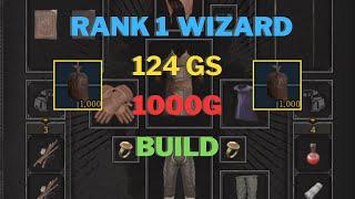 THE BEST 124 GEAR SCORE WIZARD BUILD (1000G ONLY) | Rank 1 Wizard | Dark and Darker