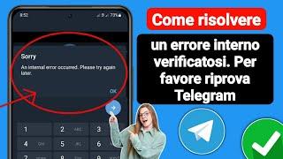 Come risolvere un errore interno verificatosi. Per favore riprova Telegram | Accesso a Telegram