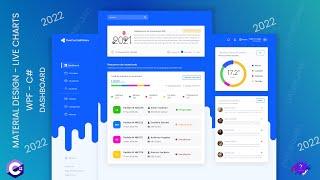 DASHBOARD MATERIAL DESIGN - LIVE CHARTS | WPF - C# | INTRO