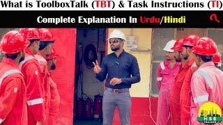 What is ToolBoxTalk (TBT) and Task Instructions (TI) - HSE TRAINER