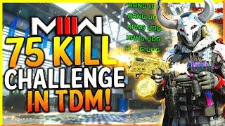 MODERN WARFARE 3: 1 MAN GETS ALL 75 KILLS IN TEAM DEATHMATCH! (MW3 One Man Army Challenge)