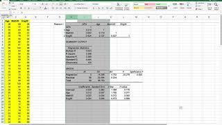 Stepwise Regression Using Excel