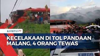 Update Kecelakaan Maut di Tol Pandaan-Malang, 4 Orang Tewas!