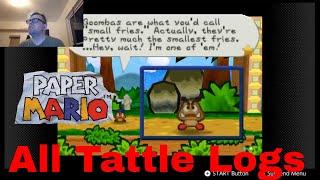 Paper Mario All Tattle Logs