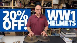 20% off WW1 US Helmets | Military Collectibles Sale November 2024 | Military Antiques Toronto