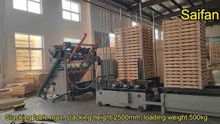 SF9025 semi automatic nailing machine for stringer wooden pallet (2023)