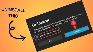how to uninstall logitech g hub on mac/window