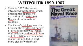 Outline of Origins of WW1 (3-Weltpolitik
