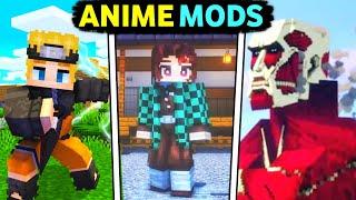 Top 5 Anime Mods For Mcpe ( 1.20+ ) || Best Anime Mods For Minecraft Pocket Edition 