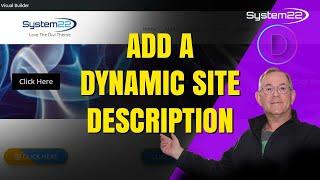 Add A Dynamic Site Description Under Your Logo