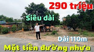 Đất siêu dài giá siêu rẻ 290 triệu mặt tiền đường nhựa gần Sông Vàm Cỏ Đông Châu Thành Tây Ninh