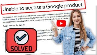 How to FIX Unable to access a Google Product YouTube - Solved 2024