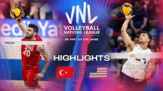  TUR vs.  USA - Highlights | Week 1 | Men's VNL 2024