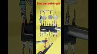 3 led control circuit || cd 4017 ic project || cd4017ic device