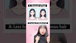 SHORT VS LONG HAIR SELF-TEST  #kbeauty #jbeauty #cbeauty #douyin #shorts #hairstyle #koreanhairstyle