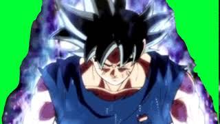 Goku ultimate form green screen Dragon ball super