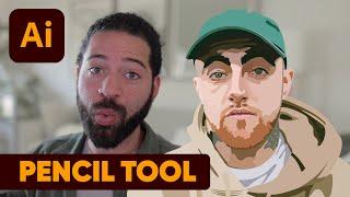 Master the pencil tool with this technique in Illustrator