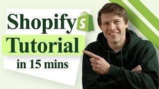 Shopify Beginner's Tutorial 2025 - Make A Pro eCommerce Store in 15 Minutes