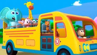 Las Ruedas del Autobús  Canciones Infantiles para Viajar en Auto  Canciones del Zoo