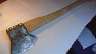 Forging a Large Axe + Handle Making (full process), Cutting Down a Tree