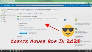 How To Create Virtual Machine On Azure 2023 | Rdp Kesy Baniye