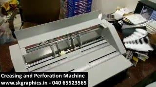  How To Do Creasing & Perforating Using Automatic Machine Demo | AbhishekID.com