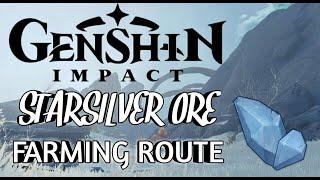 Starsilver Ore Farming Route - Genshin Impact