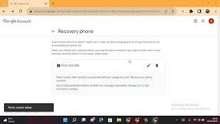 Add recovery number on your Gmail account |Tech Craft|