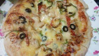 home made pizza recipe||pizza recipe||@cookwitheman