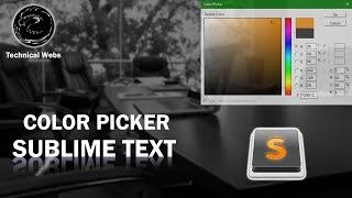 03 Tabla de colores Sublime Text (Color Picker )