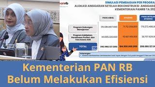 Kementerian PAN RB Belum Melakukan Efisiensi