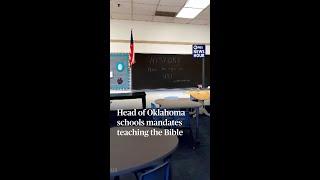 WATCH: Head of Oklahoma public schools mandates teaching the Bible