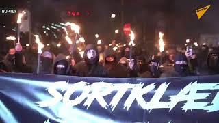 Protest against curfew, Copenhagen Denmark