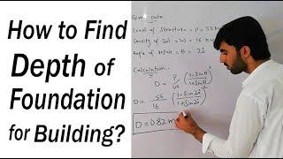 How to Find Depth of Foundation for Building? - Civil Engineering Videos