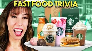 Fast Food Trivia Battle: Starbucks! | React