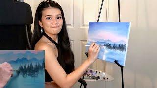 Following a Bob Ross Painting Tutorial