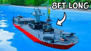 Building a Working BATTLESHIP in LEGO...