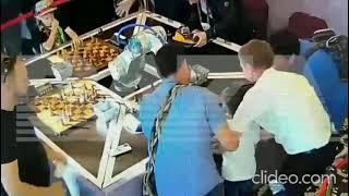 Chess robot breaks a kid's finger | Twitter Viral Video | #chess #robot #moscow