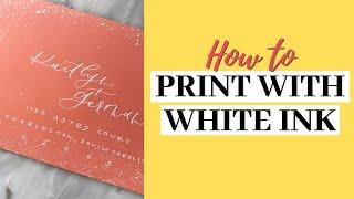 White Ink Printing | How to Print White Ink Stationery with Ghost Toner!