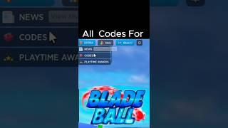 All BLADE BALL Codes #roblox