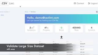 CSV Lint, The Easiest Yet Most Secure CSV File Validation Service