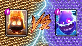 FIRE SPIRIT Vs ELECTRO SPIRIT - Clash Royale Challenge #282