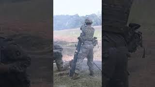 Infantrymen firing mortars #shorts