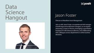 Jason Foster @ Marathon Asset Management | Data Science Hangout