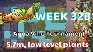 PvZ 2 Aqua Vine Tournament Week 328, 5.7 million, have a strategy using Free Plants, season 68