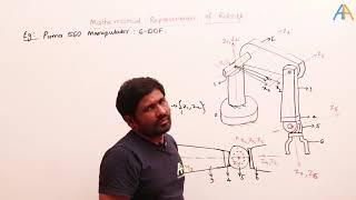 2.11 Robotics || ESE Mains || D-H parameters of PUMA(Programmable Universal Manipulation)560 robot