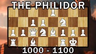 Play the Philidor against EVERYTHING | 1000-1100