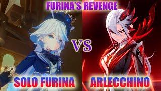 Solo Furina vs The Knave (Arlecchino boss) | Genshin Impact, Furina's Revenge