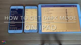 How to work around the missing Dark Mode option in Facebook for Ipad