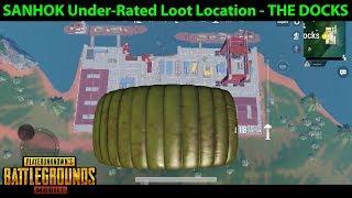 SANHOK Drop / Loot Location - THE DOCKS - Under-Rated? | PUBG Mobile with DerekG